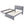 Upholstery Platform Bed With Trundle, Trundle Can Be Flat Or Erected