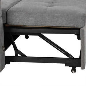 Convertible L Shaped Sofa Couch With Storage, Cup Holders, USB Ports