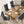 TOPMAX Farmhouse Extendable Wood Dining Table Set for 6