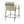 Mid Century Modern Counter Stool Set with Espresso Metal Frame - Khaki