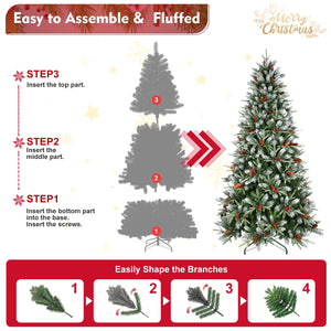 6FT Christmas Tree with 1593 Tips