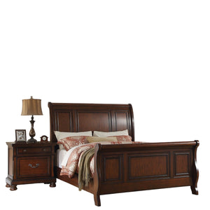 3 Piece Bedroom Set, Bed With 2 Nightstands