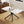 Luxurious Marble Patterned Dining Table With Metal Fork Legs