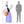 HOMCOM 5.9' Halloween Inflatable Outdoor Decoration Ghost with Pumpkin