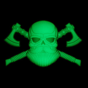 M-Tac Bearded Skull with Axes 3D PVC