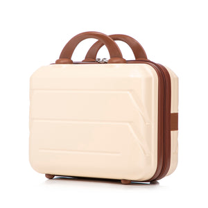 14'/20' 2-Piece ABS Spinner Wheel Luggage Set (Beige)