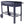 Elevated Mobile Raised Ergonomic Metal Planter Garden Bed With Wheels Powder Coated Steel - Black
