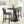 Double X Base Square Bar Table - Cappuccino