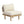 Acacia Wood Outdoor Armless Chair with Rope Back & Weather-Resistant Cushion