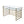 Shona Clear Glass Top & Antique Desk