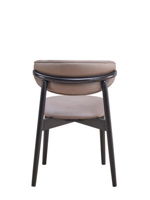 Lanae Polished Microfiber Side Chair (Set of 2) - Gray
