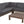 Oana Outdoor Wooden Sectional Set with Cushions, Dark Grey