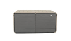 260 Gallon Plastic Deck Box with Lock and Wheels