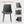 Dining Table Set, Chairs (Set of 2) - Gray