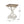 Accent Table with Hourglass Base and French Country Design