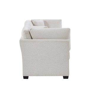 83.5" Modern Flared Arms Sofa (Beige)