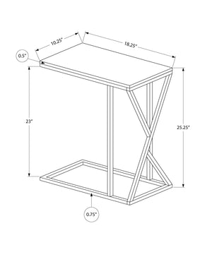 Accent Table C-Shaped - Contemporary Modern