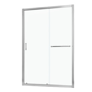Single Sliding Bypass Shower Door Tempered Glass Enclosure