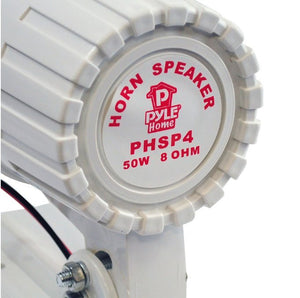 New Pyle 6" 50 Watt Indoor/Outdoor Waterproof Home PA Horn Speaker (3 Pack)