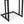 Essex Set of 2 Modern Black Metal End Tables