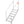 Dock Ladder, 43''-51'' Adjustable Height, 6 Steps with Dual Handrails