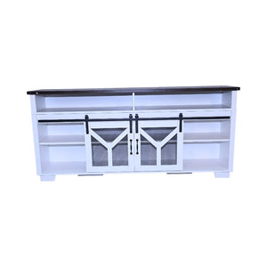 Stylish 65.3" TV Stand with LED Light Strips