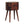 Solid Wood Mini Chestnut Rounded Nightstand, 2-Drawers, Nordic Legs