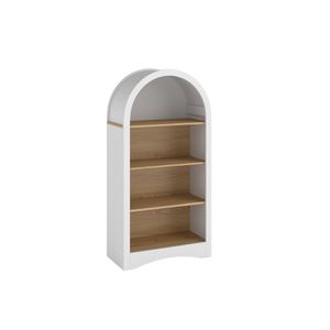 47" Freestanding Display Rack with Woodgrain Shelves