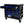 12 Layer Drawer Multi Purpose Tool Cart With Wheels And Iron Top - Black / Blue