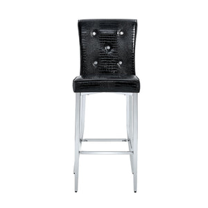 Bar Chairs & Crystal Clasp Design (Set of 2)