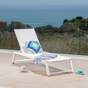 Myers Chaise Lounge White