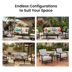 3PC Outdoor Aluminum Patio Furniture Set