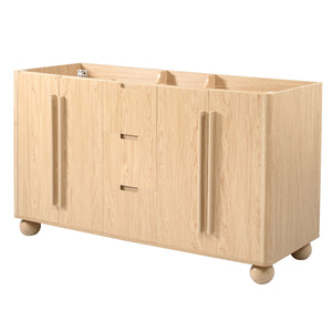 58.3" Bathroom Vanity Cabinet With 3 Drawers & 4 Doors