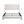 Hayden King Size Upholstered Wingback Bed with Textured Ivory Canvas and Tall 54' Headboard