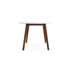 Dining Table - Brown / White