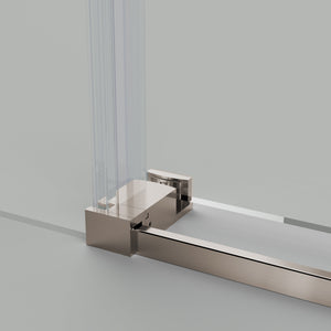 56-60"W x 76"H Frameless Sliding Shower Door