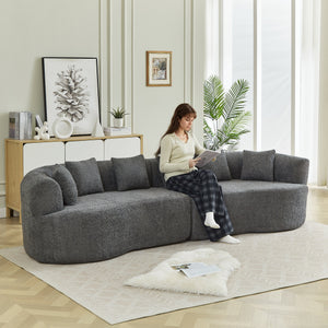 Curved Sectional Sofa - Oversized Modern Design