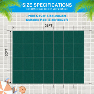 Inground Rectangle Winter Safety Pool Cover