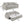 Connie - Boucle Sleeper Sectional Sofa With 2 Toss Pillows - Beige