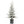 4.5FT Flocked Christmas Tree with Pot Base and LED Lights