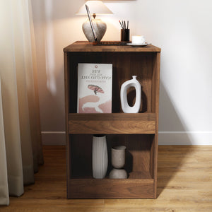 Computer Desk with Drawers, Modern Corner Home Office Storage with Extendable Table