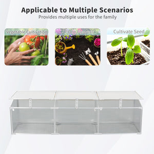 Polycarbonate Greenhouse For Outdoors In Winter - Silver