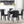 5 Pieces Wooden Dining Table Set, Square Table And 4 Upholstered Chairs
