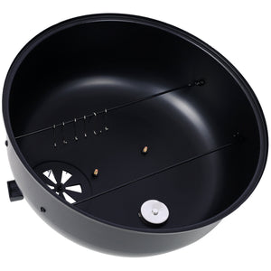 Charcoal Smoker Grill Wood Smoker Grills Outdoor Cooking 16 Inch Portable BBQ