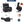 Black Leatheraire Heat Massage Recliner