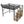 Queen Size Loft Bed & Stairs, Storage Shelves, Wardrobe - Black / Wood