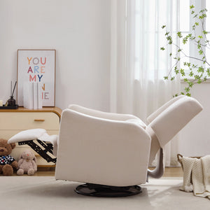 Wide Wingback Swivel Glider Rocker Recliner Chair