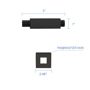 Ceiling Mounted Shower Arm With Flange Stainless Steel