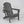 HDPE Folding Adirondack Chair with Dual Cup Holder - Gray