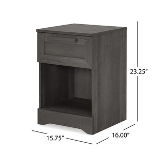 Broxon Rustic Drawer Nightstand